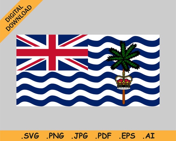 British Indian Ocean Territory Flag SVG BIOT British | Etsy