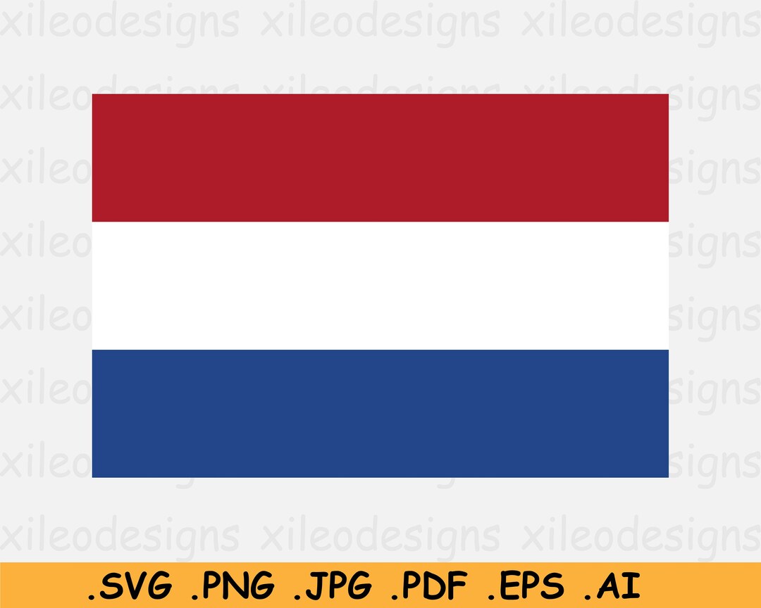 Netherlands Flag SVG, Dutch National Nation Country Banner, Cricut Cut ...