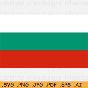Bulgaria National Flag SVG, Bulgarian Country Nation Banner, Cricut Cut File, Digital Download, Clipart Vector Graphic - eps ai png jpg pdf