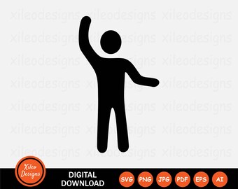 Man Stretching Icon SVG Exercise Stretch Fitness Yoga png jpg eps ai pdf Digital Download Vector Graphic Clipart Vector Sign Symbol Cricut