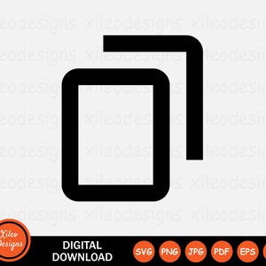 Könnte beinhalten: Schwarzweißes Symbol eines Quadrats mit abgeschnittenem Eck, das ein Mobiltelefon oder Tablet mit umgeklapptem Eck darstellt.