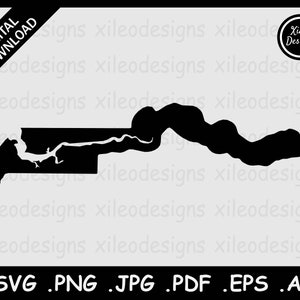 El mapa de Gambia SVG, Gambian Country National Border Boundary, Black Silhouette Cut Cut File Vector Icon, png jpg jpeg pdf ai eps