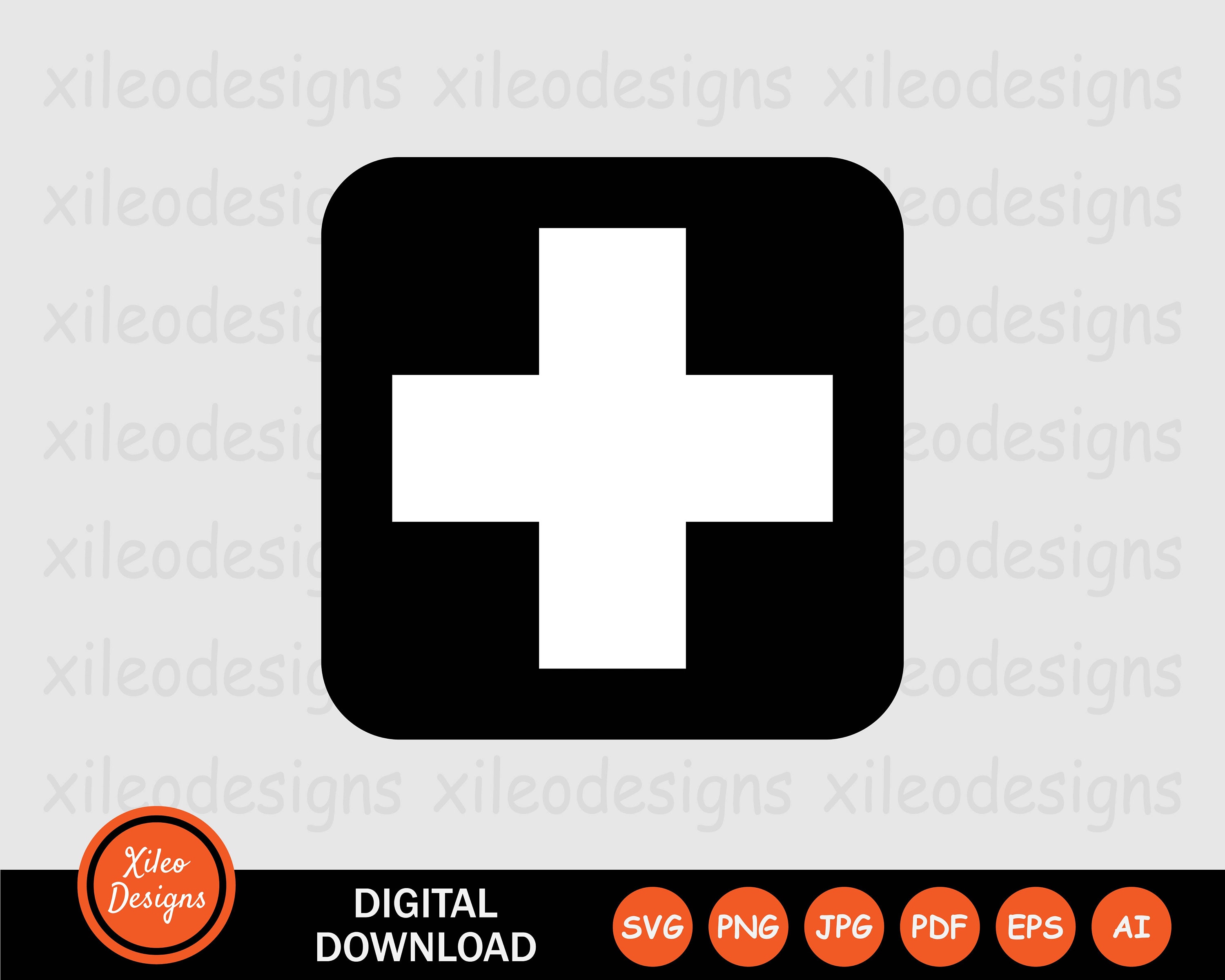 Cross in square sign icon. Outline icon on white background. Check in  circle sign Silhouette. Web site, page and mobile app design vector  element. Stock Vector