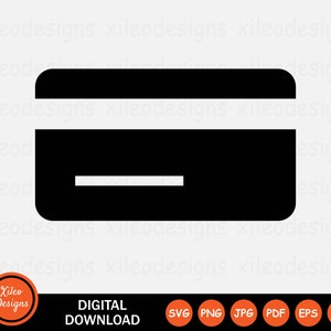 Creditcard pictogram SVG debetkaart betaling lening bank kopen teken symbool afbeelding vector clipart Cricut digitale download vector png jpg eps pdf ai