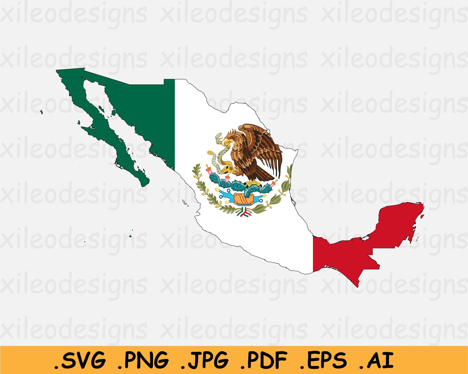 Mexico Map Flag SVG Mexican SVG Cricut Cut File Country | Etsy