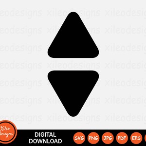 Up Down Triangle Arrow Icon Elevator Button Direction Graphic Vector ...