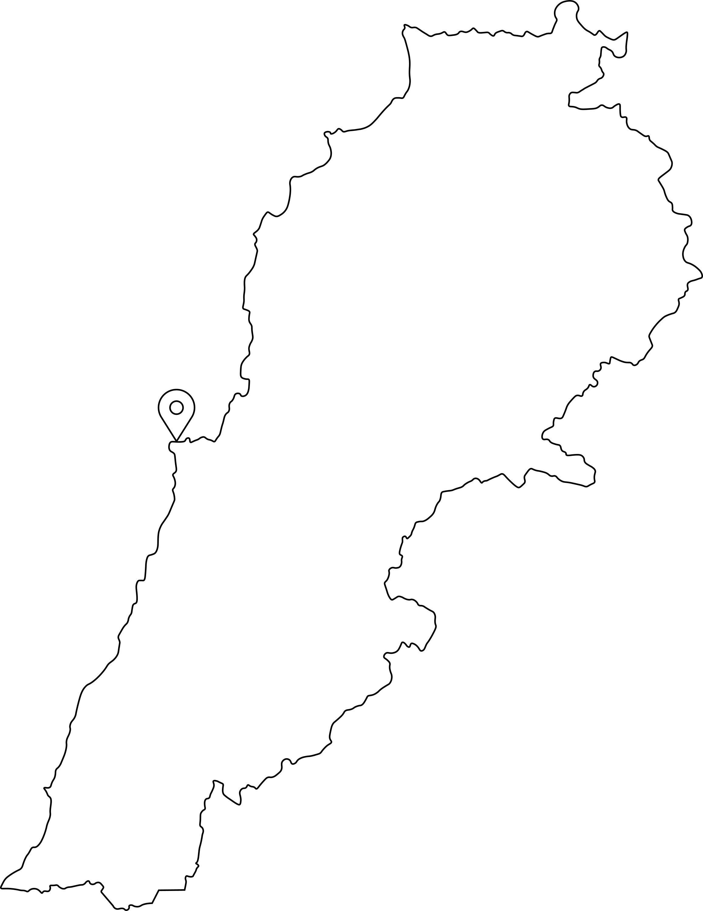 Beirut Lebanon Map Capital City Country Location Pin Black White Silhouette  Outline Geography Region Area Lebanese Maps Jpg Svg Png Ai Eps - Etsy