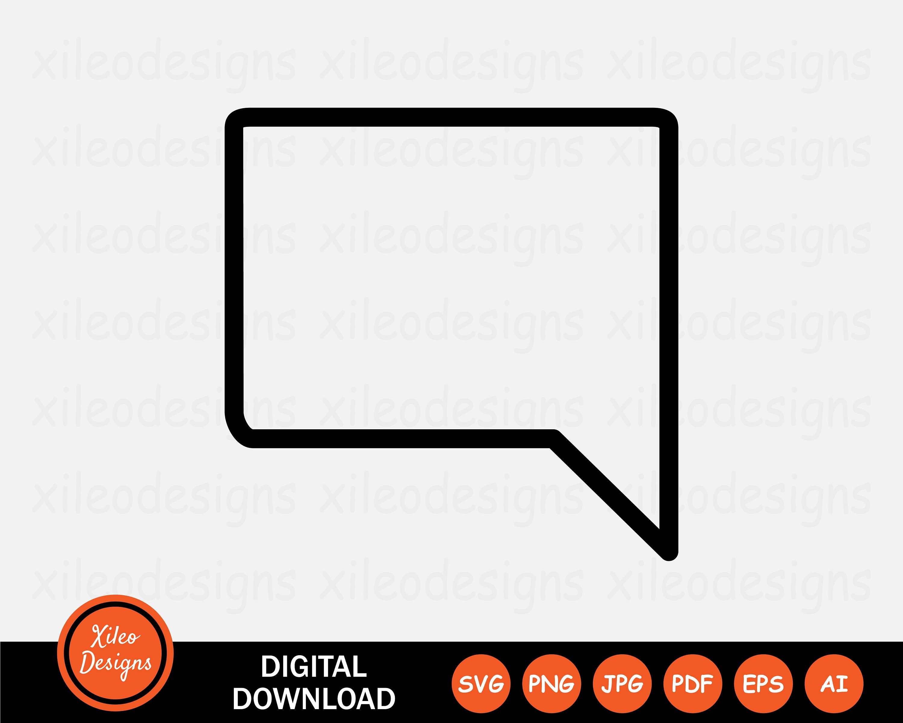 Talk speech icons - Etsy Österreich, image size:3000x2400