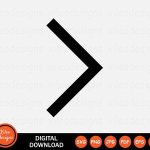 May include: Black right arrow icon. This is a digital download for use in crafting projects.