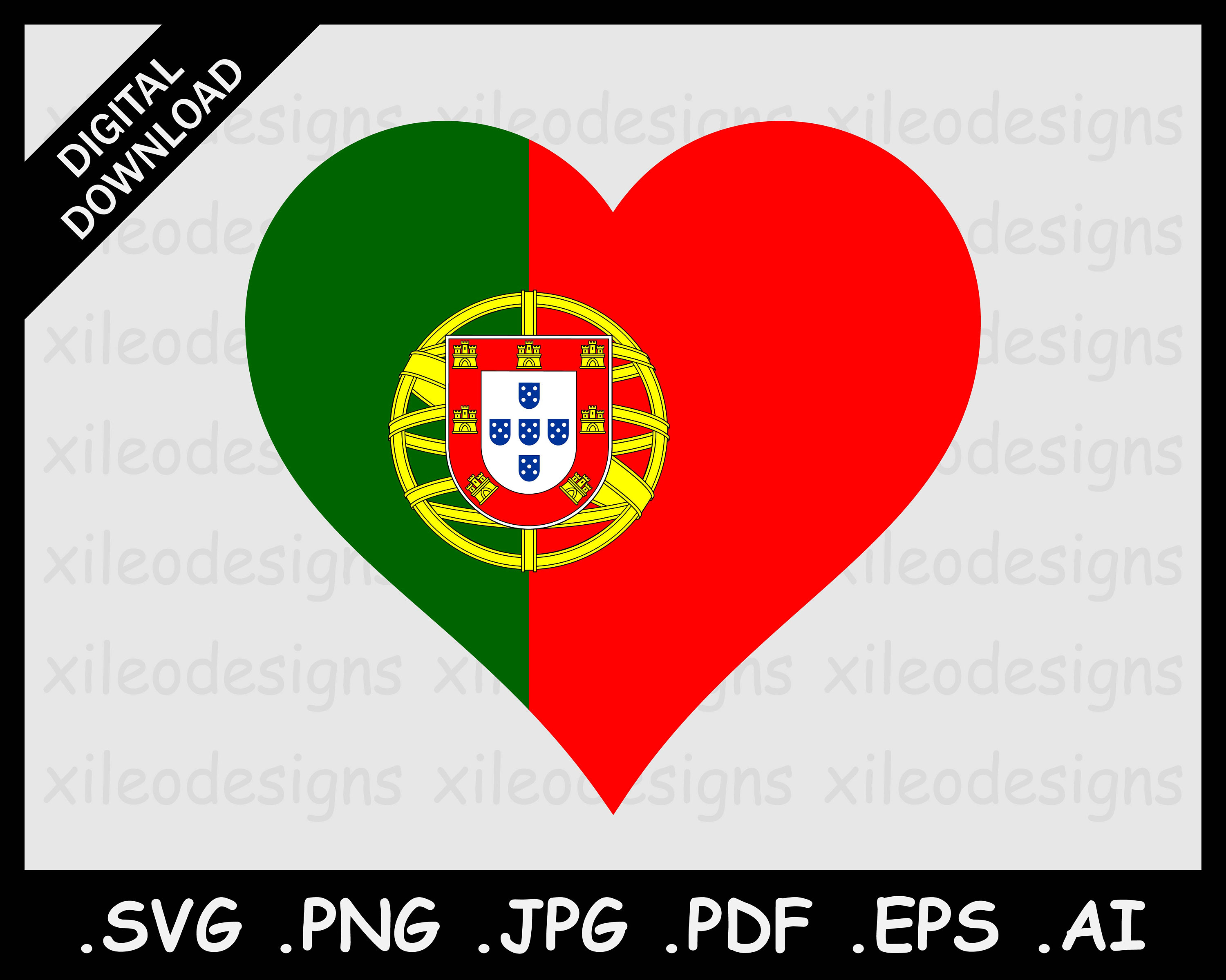 Portugal Map And Flag - Vector Illustration Royalty Free SVG