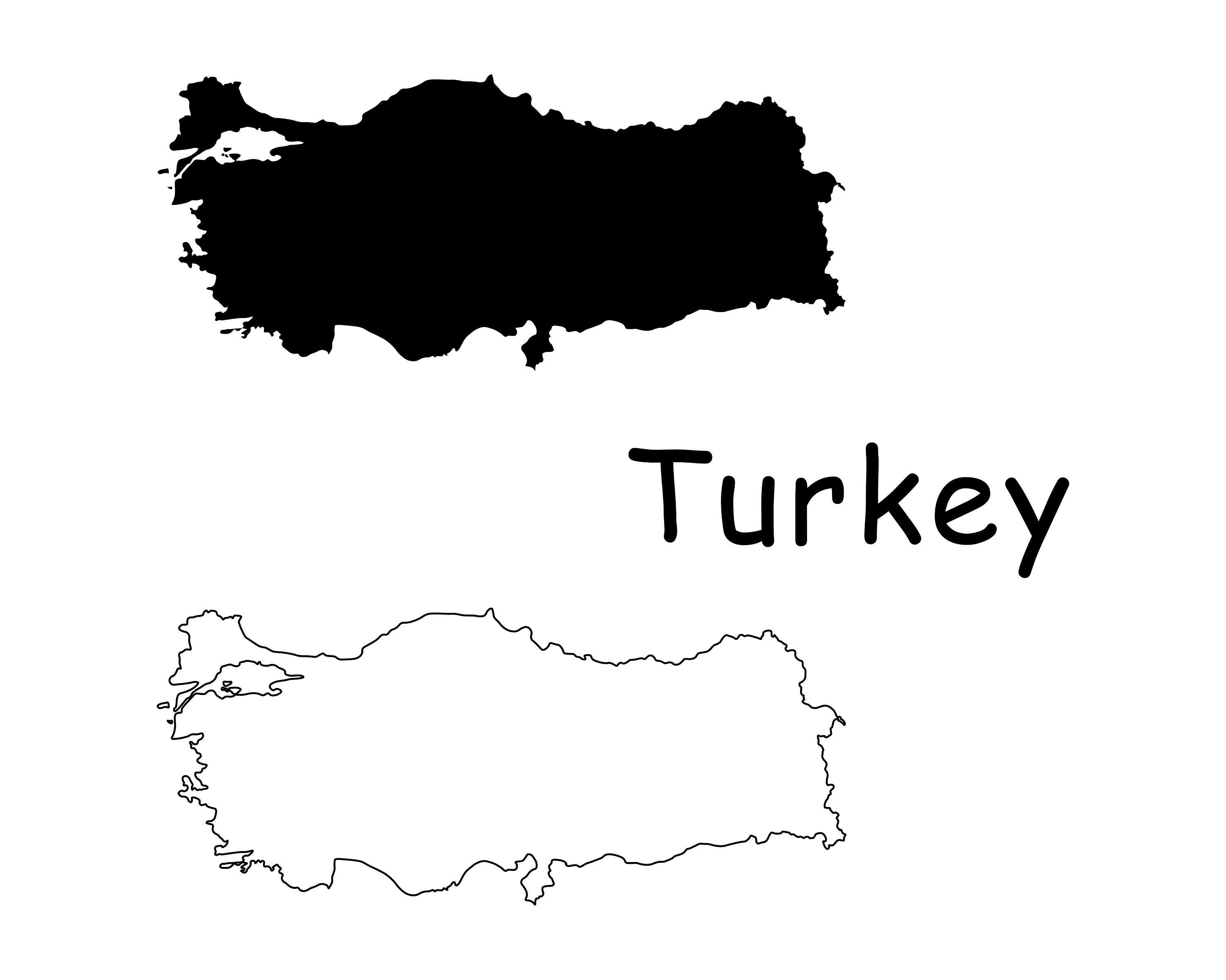 Turkey Country Map