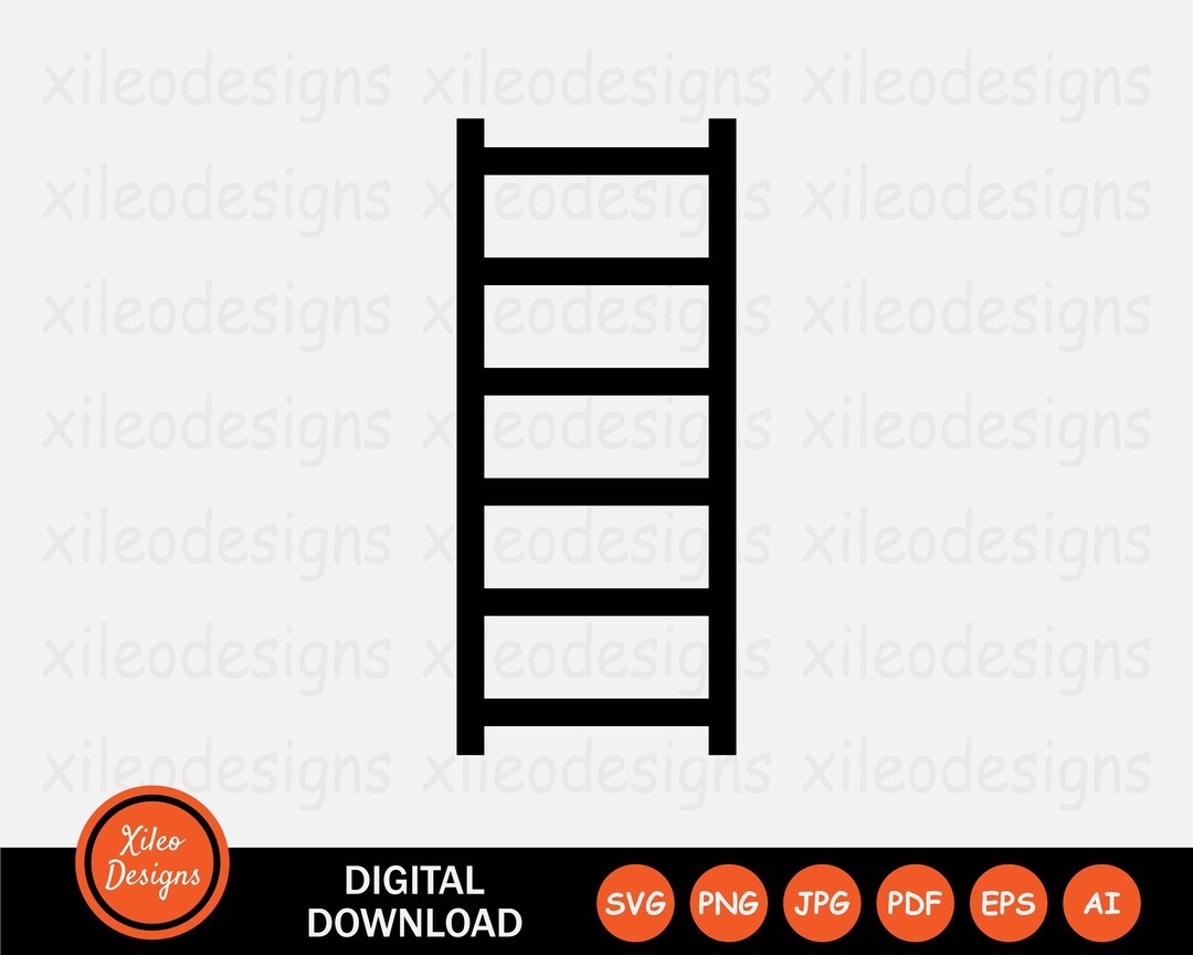 Ladder Icon SVG - Steps Step Stairs Stair Staircase Climb Line Symbol ...