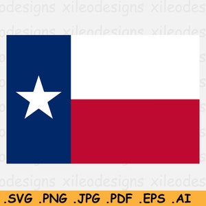 Texas Flag SVG, TX U.S USA State Banner, Cricut Cut File, American United States of America, Clipart Vector Graphic Icon, eps ai png jpg pdf