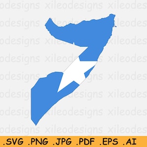 Somalia Kaart Vlag SVG, Somalische SVG Cricut Cut File, Country Nation Silhouette Outline Atlas, Scrapbook Clipart Vector Icon, eps ai png jpg pdf
