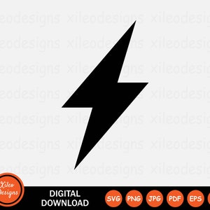 Electric Shock Icon SVG - Electricity Energy Lightning Thunder Bolt ...