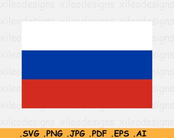 Russland Flagge SVG, Russische National nation Country Banner, Cricut Cut  Datei, Digital Download, Clipart Vektor Grafik Icon eps ai png jpg pdf -  .de