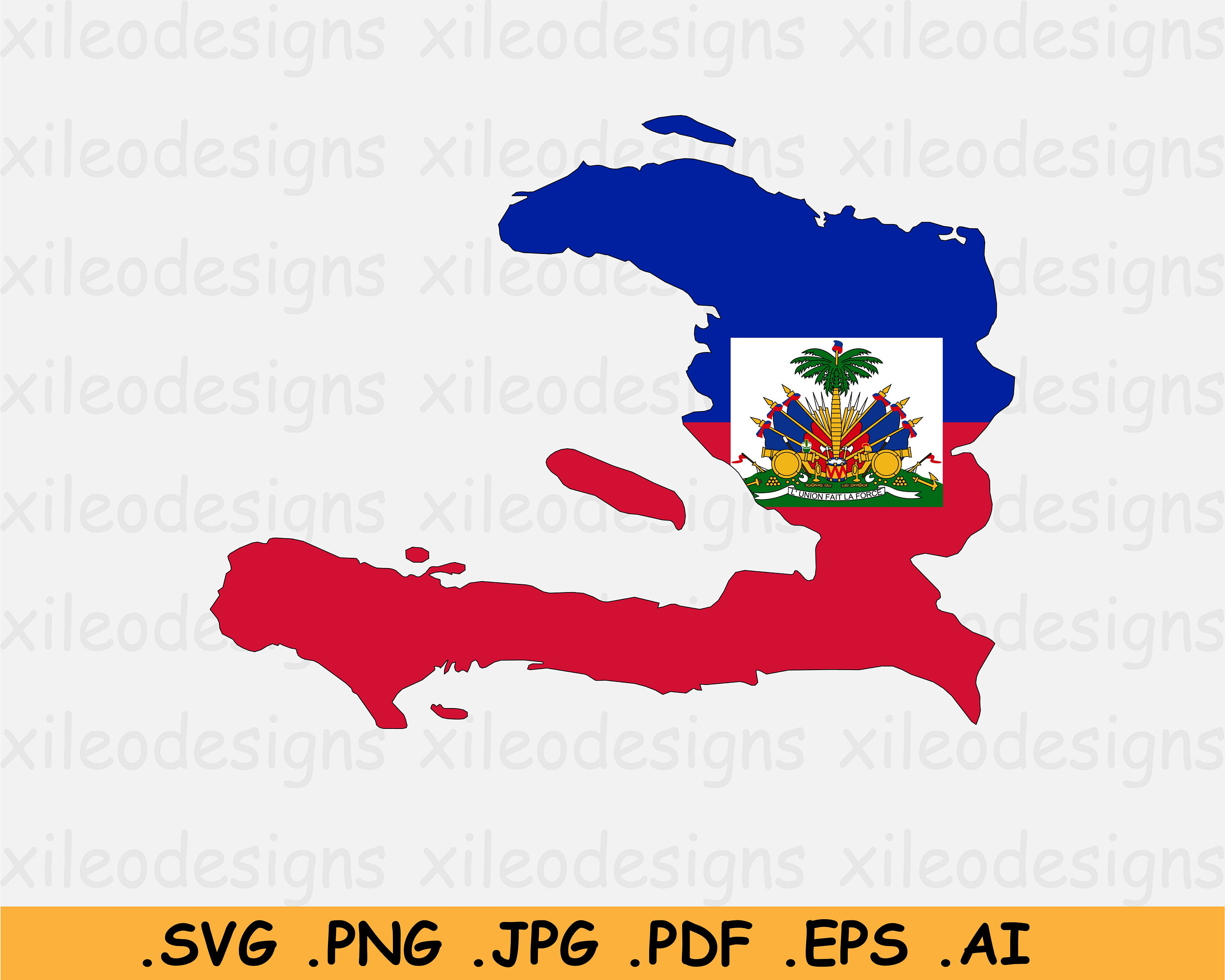 Haiti Flag Map Haitian SVG Circut Cut File Country Nation Etsy