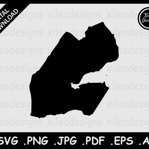 Dschibuti Karte SVG, Dschibuti Land Grenze, Black Silhouette Cutout Cricut Cut File Vektor Icon, png jpg jpeg pdf ai eps