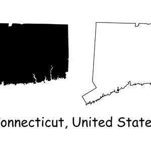 Vereinigte Staaten von Amerika US, Ct Usa Usa, Silhouette Clipart Vektor Grafik Icon Banner, svg eps ai png jpg pdf