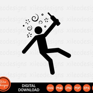 Drunk Person Icon Intoxicated Alcohol Drink Drinking Dizzy Vector Symbol Sign Graphic Clipart Cricut Digital Download svg png jpg eps pdf ai
