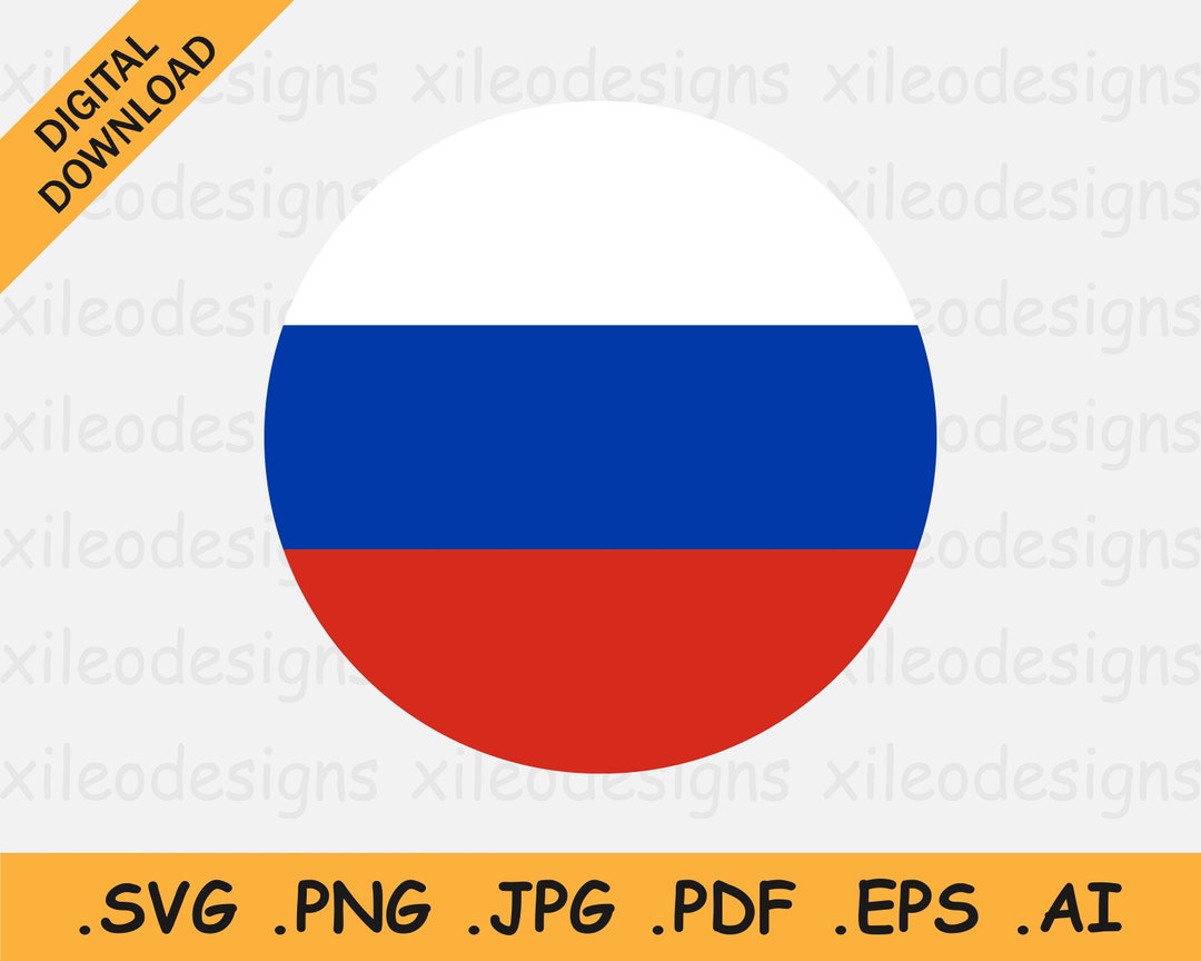 Russia Flag Round Circle icon PNG and SVG Vector Free Download