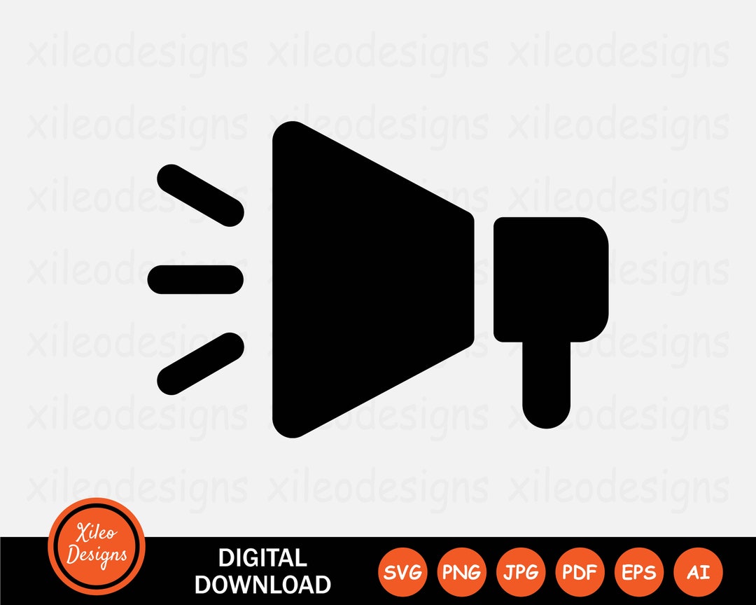 Announcement Icon SVG - Loudspeaker Speaker Broadcast Speech Message ...