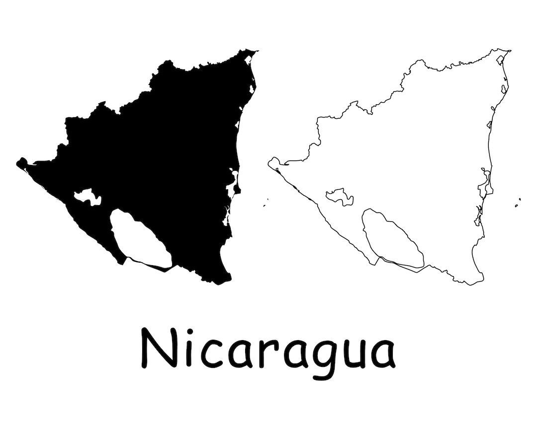 Mapa De Nicaragua Mapa De Nicaragua Mapa Detallado En Blanco Y Negro Il 1080xN.2584614450 Jeba 