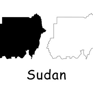 Karte von Hutsudan, Landkarte Landkarte, schwarz weiß detaillierte solide Umrisslinie Landkarte Landkarte von Hutshan, sofortiger digitaler Download svg png eps ai