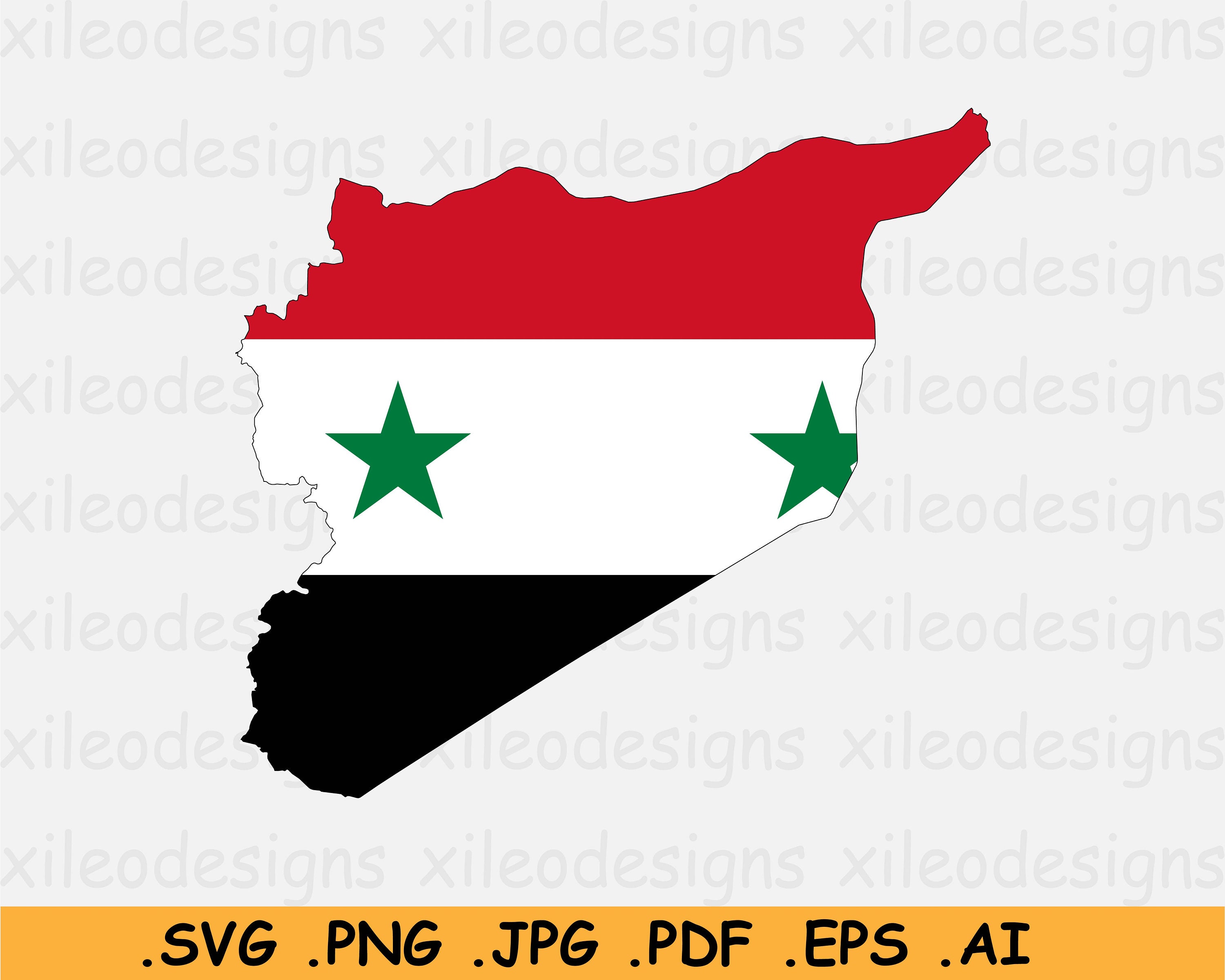 Red Syria Flag size 150 x 90cm