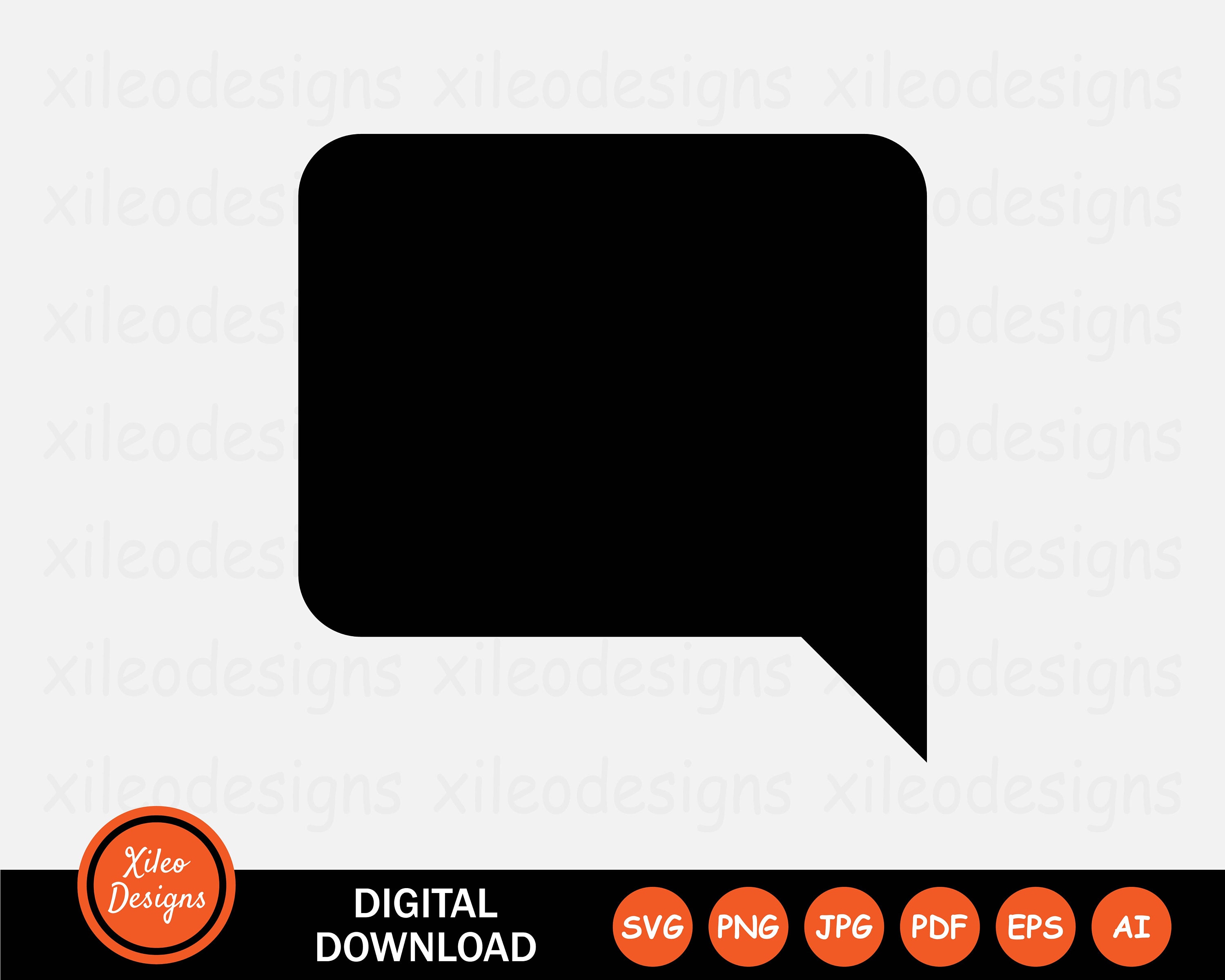 Talk speech icons - Etsy Österreich, image size:3000x2400