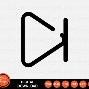 May include: Black and white icon of a right-facing arrow, indicating the direction to move forward. The arrow is inside a square.