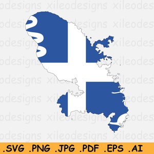 Martinique Karte Flagge SVG, Frankreich Französisches Überseedepartement, Grenze Grenze Form KaribikInsel, SVG Cut File Clipart, eps ai png jpg pdf