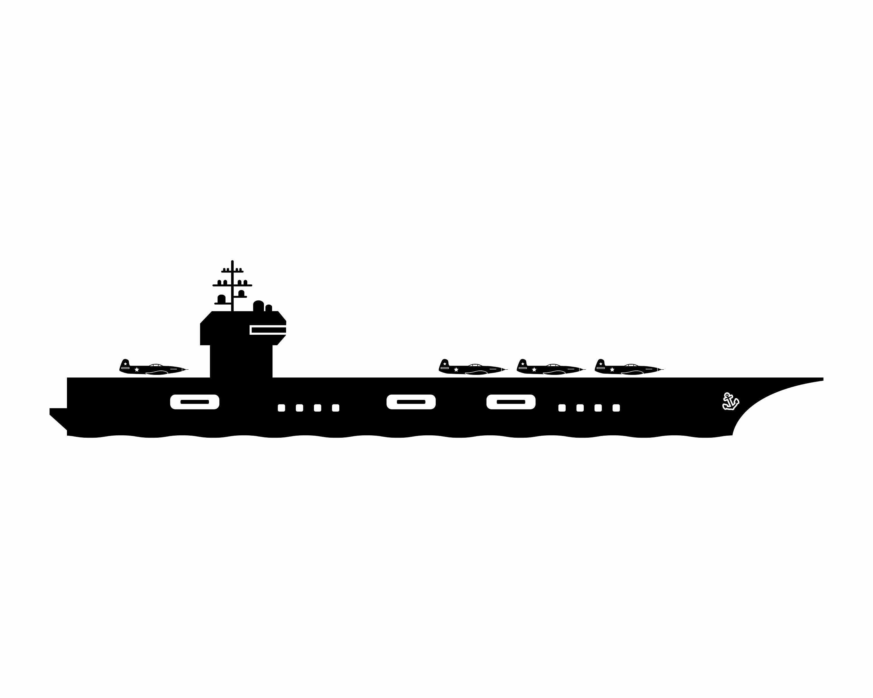 Aircraft Carrier Icon Military War Navy Naval Vessel Ship - Etsy