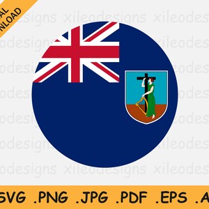 Könnte beinhalten: Eine kreisförmige Flagge der Britischen Jungferninseln. Die Flagge ist blau mit einem rot-weiß-blauen Union Jack in der oberen linken Ecke. Ein Wappen mit einer Frau, die eine Harfe hält, befindet sich in der unteren rechten Ecke.