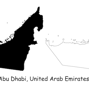Dubai Dubai Vereinigte Arabische Emirate Vae Karte Hauptstadt Landkarte Pin Schwarz Weiß Silhouette Umriss Region jpg svg png ai eps