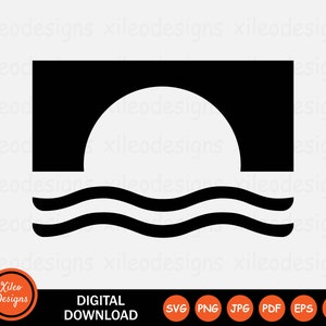 Ponte con acqua icona SVG struttura ad arco pilastro fiume grafica vettoriale clipart segno simbolo Cricut download digitale vettoriale png jpg eps pdf ai