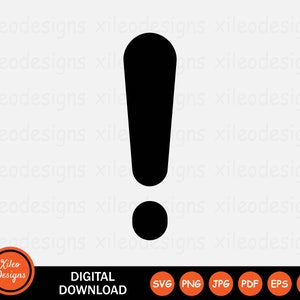Fehler Ausrufezeichen Symbol Warnung Vorsicht Warnhinweis png jpg eps ai pdf Digitaler Download Vektor Zeichen Symbol Cricut Grafik Clipart Vektor