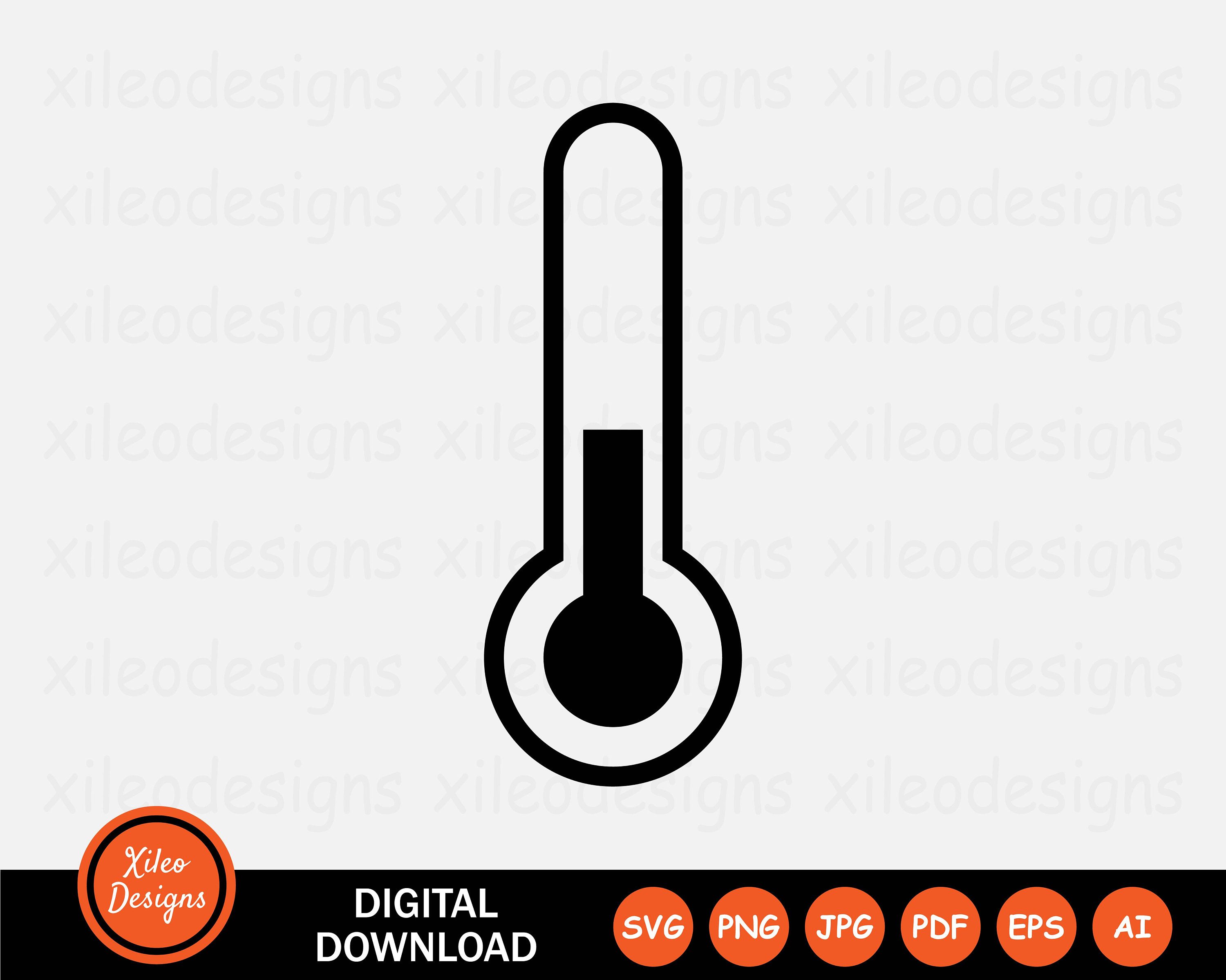 Temperature Icon SVG Thermostat Measurement Test Heat Png Jpg Eps Ai ...