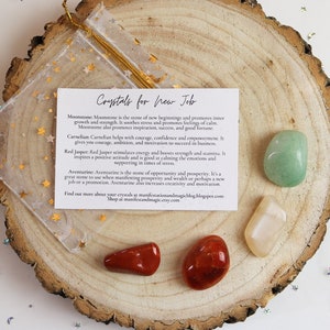 Cristaux pour un nouvel emploi, Nouveau cadeau d’emploi, Nouveau kit de travail, Cristaux de nouveau travail, Ensemble de cristal pour un nouvel emploi, Cristaux de nouveau départ, Cadeau de pleine conscience