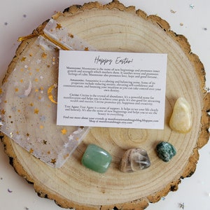 Easter Crystals, Unique Easter gift, Alternative Easter gifts, Personalised Easter gift, Spring Equinox crystals, Healing crystals, Gems