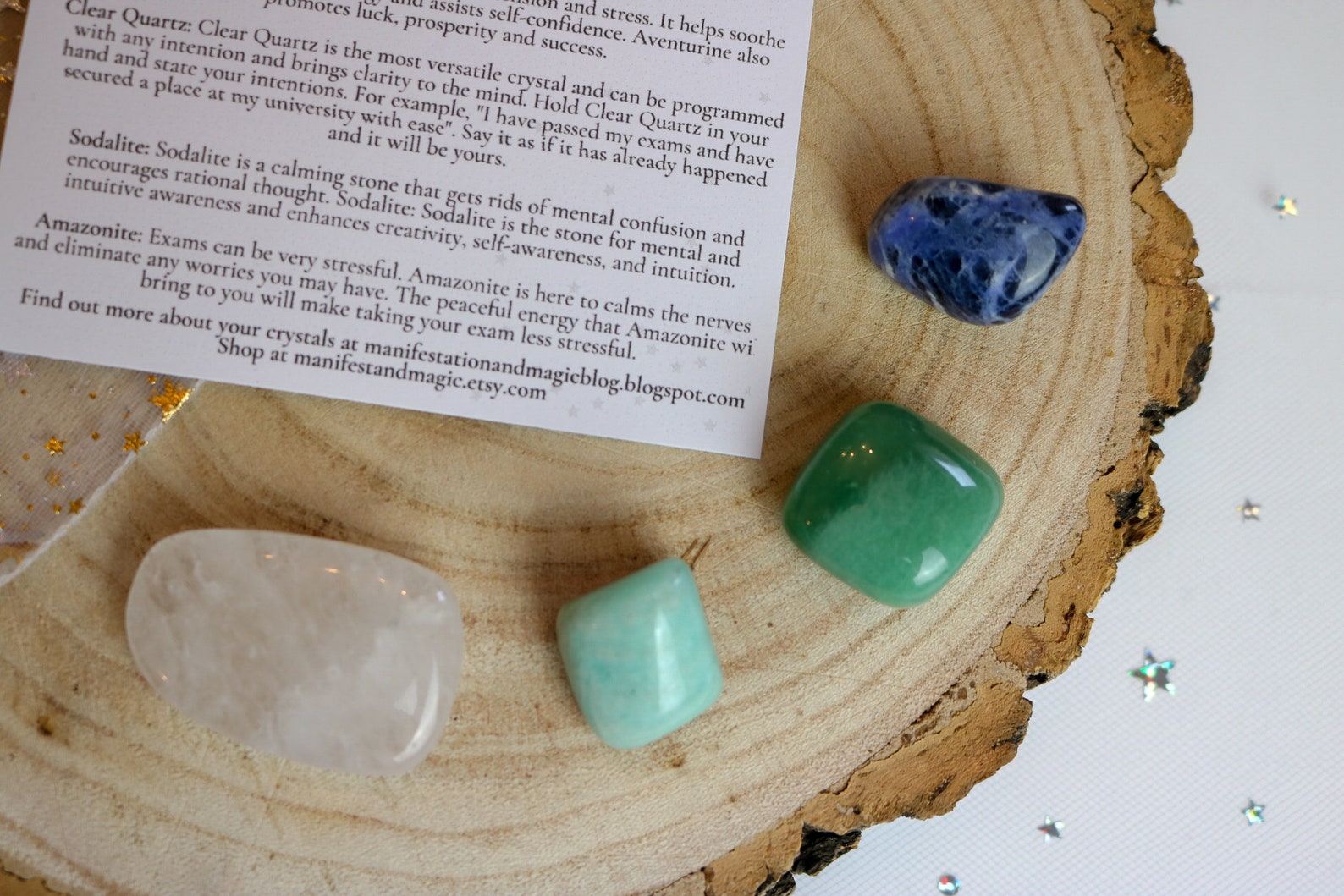 Crystals for Exam Success Study Crystals Crystals for Etsy UK