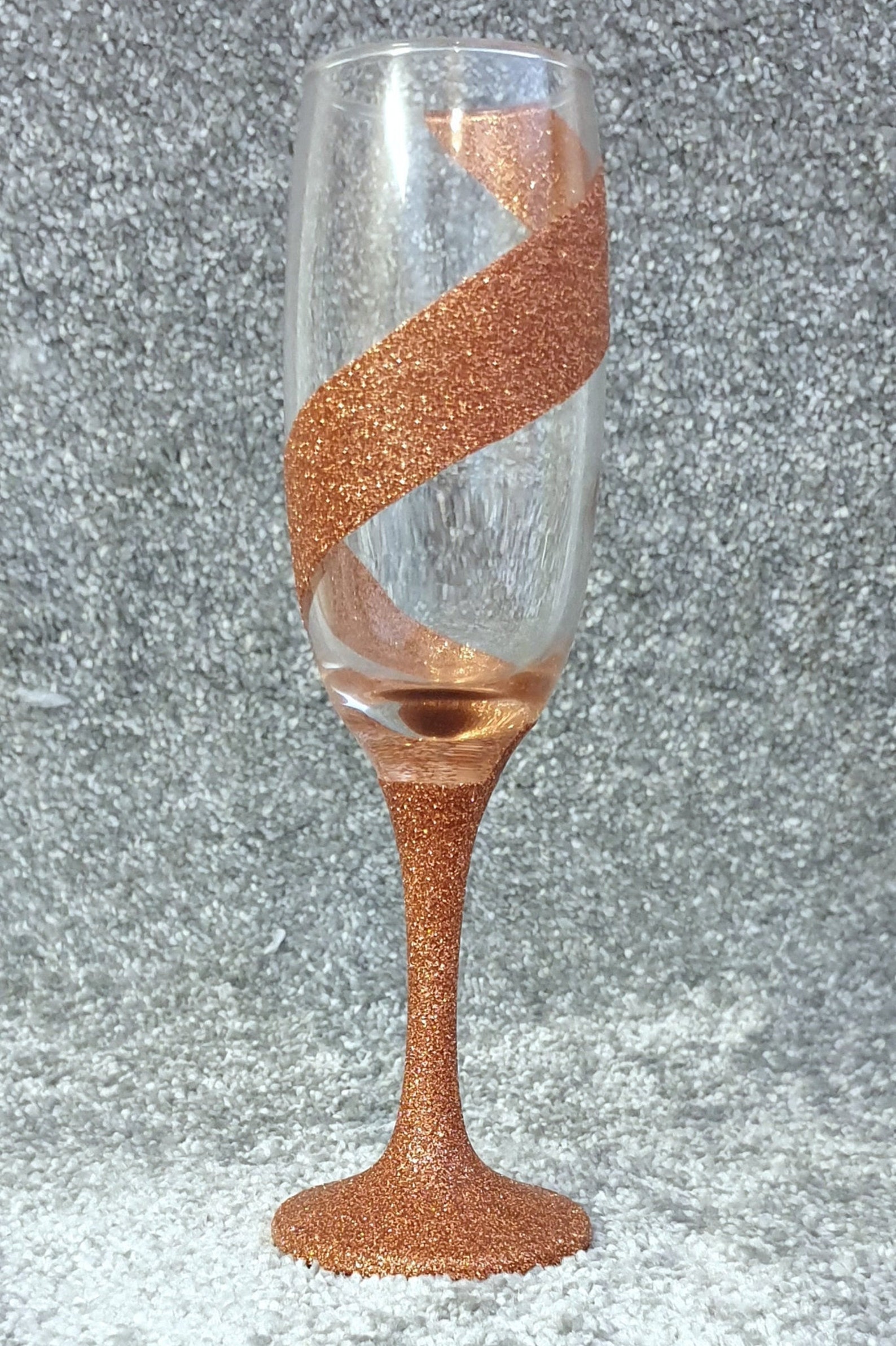 Glitter Champagne Flutes Hand Decorated With Swirl Designs in Etsy