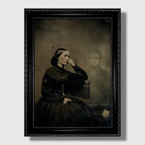 Spirit of the Dead - Geisterhafte Vintage Fotografie, Gothic Witchy Wohndekor, Okkult inspiriertes viktorianisches Kunstgeschenk, Dark Academia Wandkunst