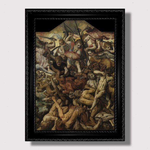 Fall of the Rebel Angels. Dark Style Home Decoration.