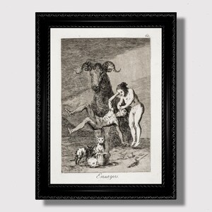 Hexerei-Erfahrungen – Schwarz magisches Wandbild für Gothic Home Decor, okkulter Kunstdruck für düstere Innenräume