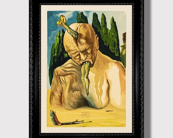 Salvador Dali The Inferno, Canto 19 - The Simonists 1960 Canvas