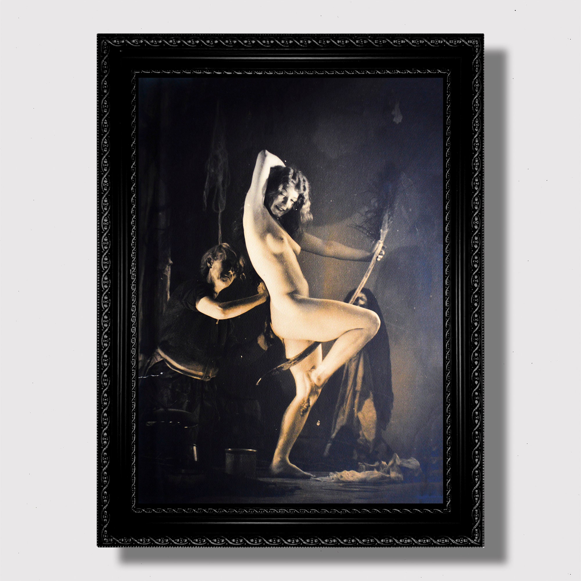 Witches’ Sabbath Preparation – Feminine Witchy Photo Art Print, Occult Wall Decor