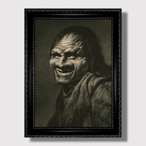 The Demon Belphegor – Occult Photography Art Print by William Mortensen, Dark Wall Decor