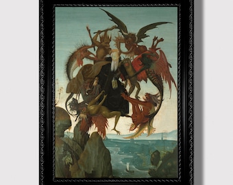 The Temptation of Saint Anthony. Demonic Wall Decoration.