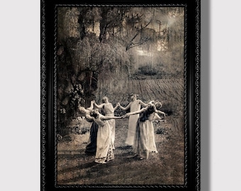 The Circle of dancing Witches on Summer Solstice.